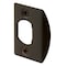Prime-Line Prime-Line 2.25 in. H X 1.44 in. L Classic Bronze Steel Latch Strike Plate, PK2 E 2516 - alternate 1
